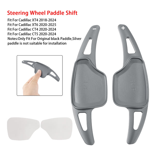 Carbon Look Steering Wheel Paddle Shifter Extension For Cadillac XT4