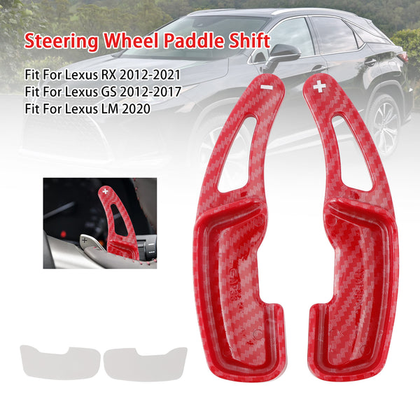 Carbon Look Steering Wheel Paddle Shifter Extension For Lexus RX GX