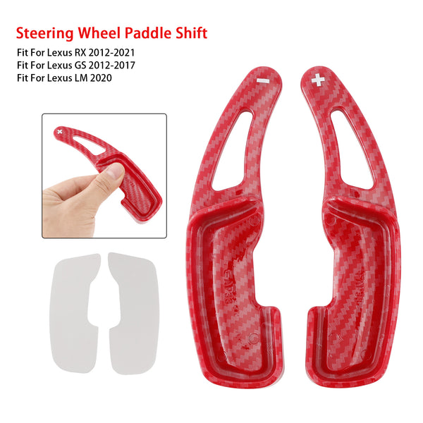 Carbon Look Steering Wheel Paddle Shifter Extension For Lexus RX GX
