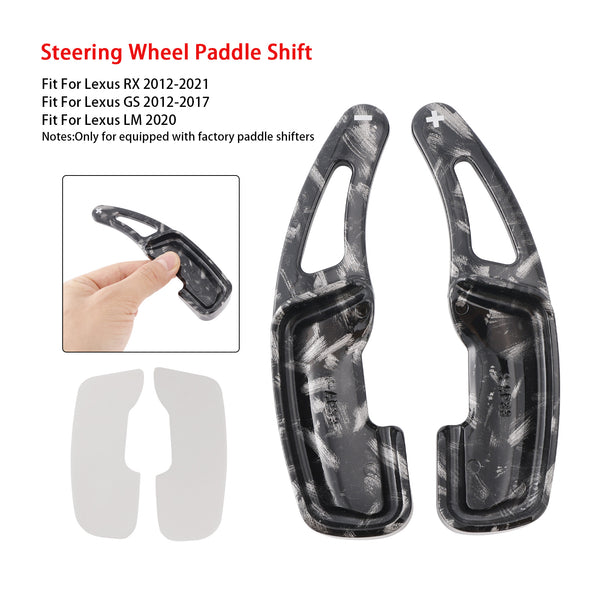 Carbon Look Steering Wheel Paddle Shifter Extension For Lexus RX GX