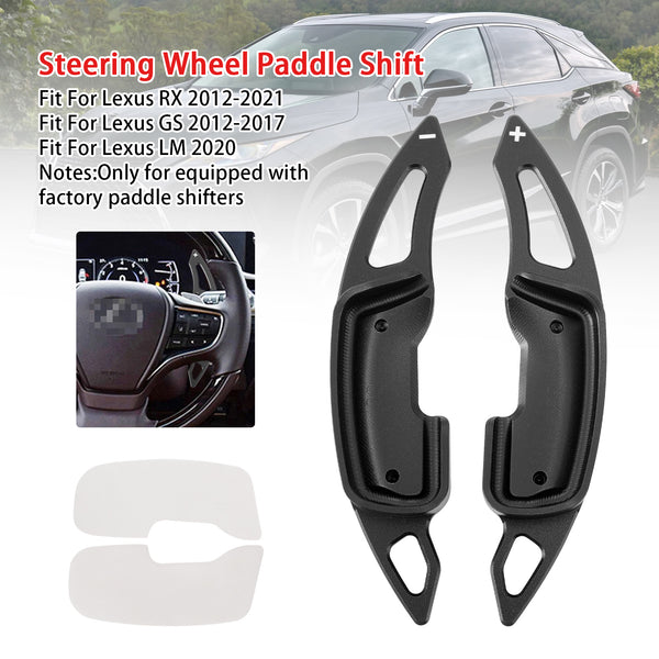 Carbon Look Steering Wheel Paddle Shifter Extension For Lexus RX GX
