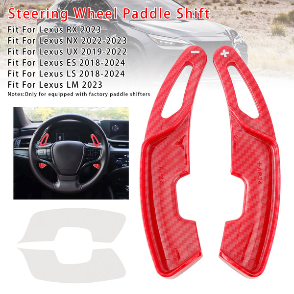 Carbon Look Steering Wheel Paddle Shifter Extension For Lexus RX NX
