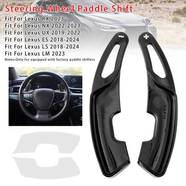 Carbon Look Steering Wheel Paddle Shifter Extension For Lexus RX NX