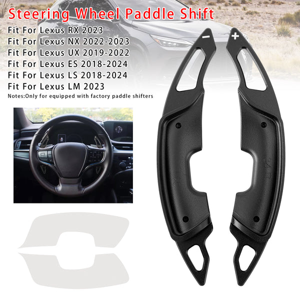 Carbon Look Steering Wheel Paddle Shifter Extension For Lexus RX NX
