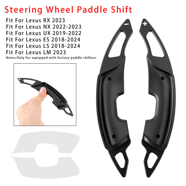 Carbon Look Steering Wheel Paddle Shifter Extension For Lexus RX NX