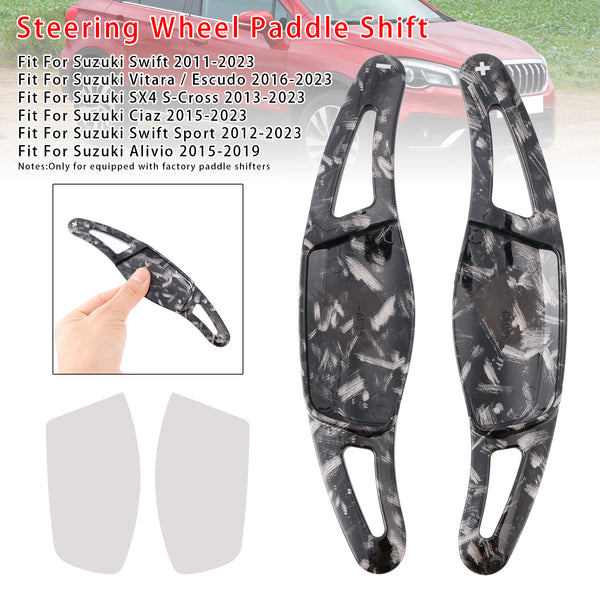 Carbon Look Steering Wheel Paddle Shifter Extension For Suzuki Swift Vitara