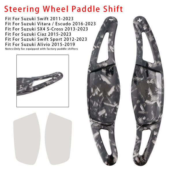 Carbon Look Steering Wheel Paddle Shifter Extension For Suzuki Swift Vitara