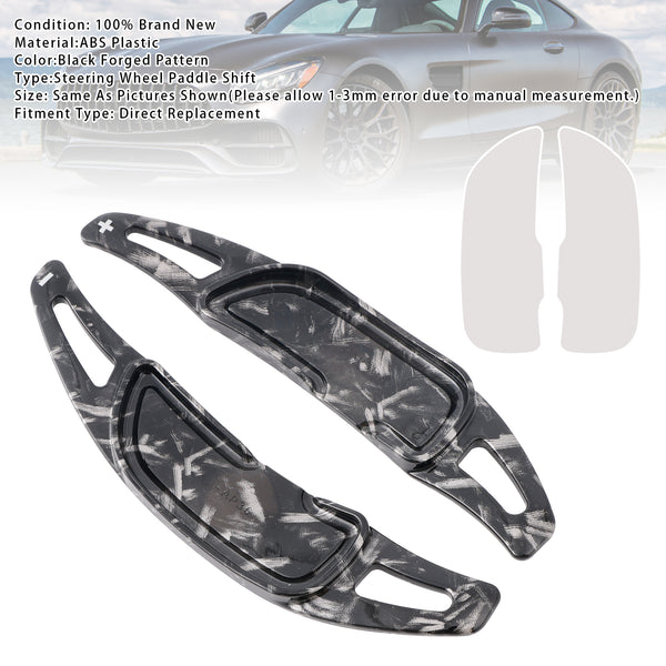 Carbon Look Steering Wheel Paddle Shifter Extension For Mercedes Benz AMG