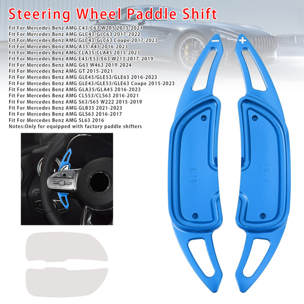 Carbon Look Steering Wheel Paddle Shifter Extension For Mercedes Benz AMG