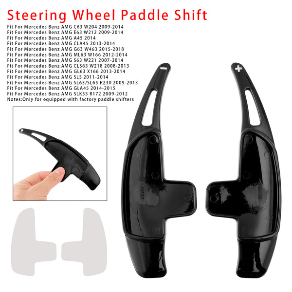 Carbon Look Steering Wheel Paddle Shifter Extension For Mercedes Benz AMG C63