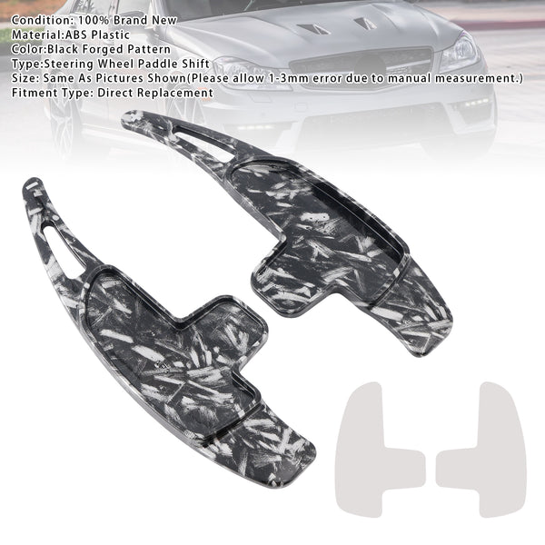 Carbon Look Steering Wheel Paddle Shifter Extension For Mercedes Benz AMG C63