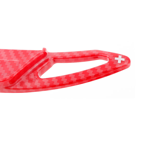 Carbon Look Steering Wheel Paddle Shifter Extension For Peugeot 17-23