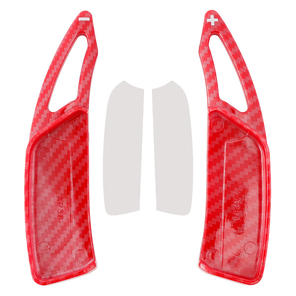 Carbon Look Steering Wheel Paddle Shifter Extension For Peugeot 17-23