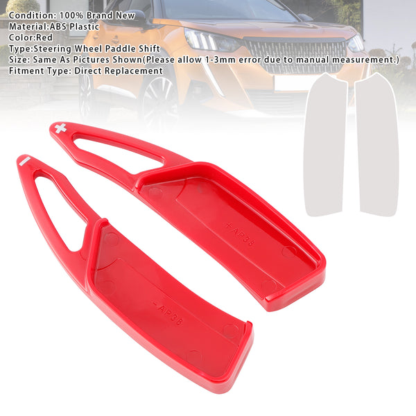 Carbon Look Steering Wheel Paddle Shifter Extension For Peugeot 17-23