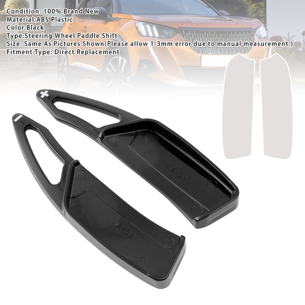 Carbon Look Steering Wheel Paddle Shifter Extension For Peugeot 17-23