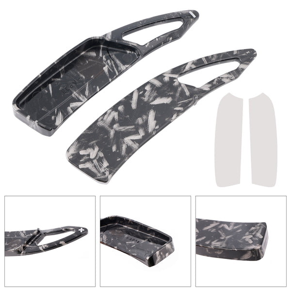 Carbon Look Steering Wheel Paddle Shifter Extension For Peugeot 17-23