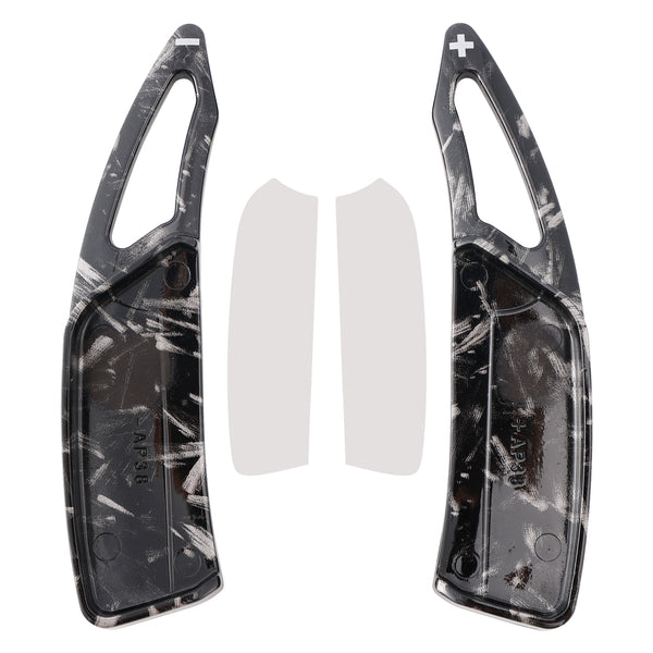 Carbon Look Steering Wheel Paddle Shifter Extension For Peugeot 17-23