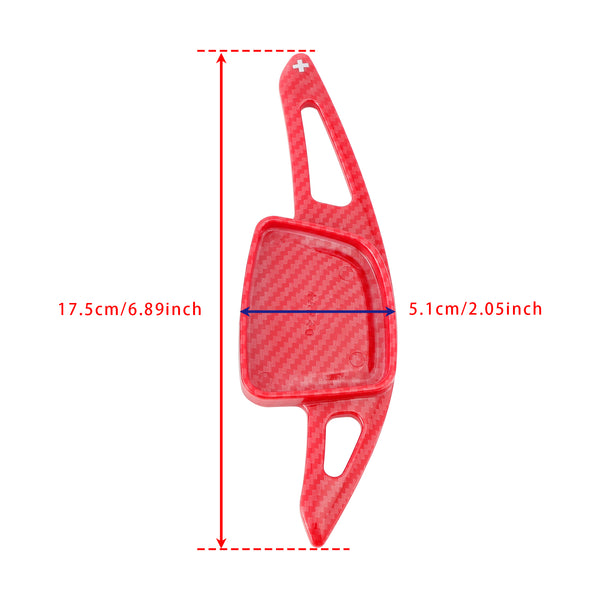 Carbon Look Steering Wheel Paddle Shifter Extension For Audi A3 A4 A6