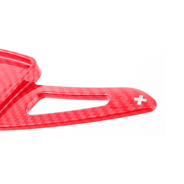 Carbon Look Steering Wheel Paddle Shifter Extension For Audi A3 A4 A6