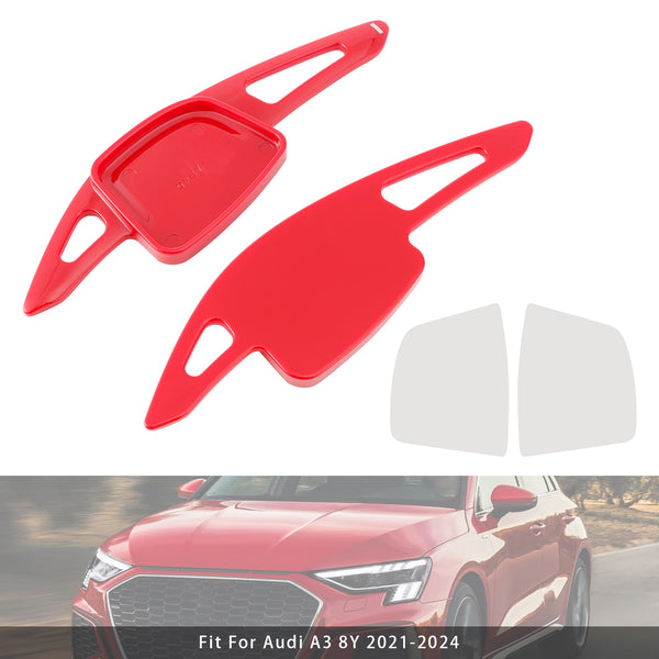 Carbon Look Steering Wheel Paddle Shifter Extension For Audi A3 A4 A6