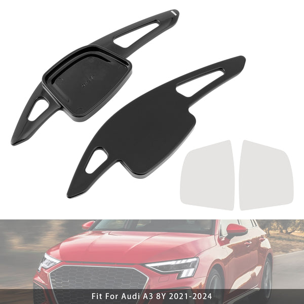 Carbon Look Steering Wheel Paddle Shifter Extension For Audi A3 A4 A6