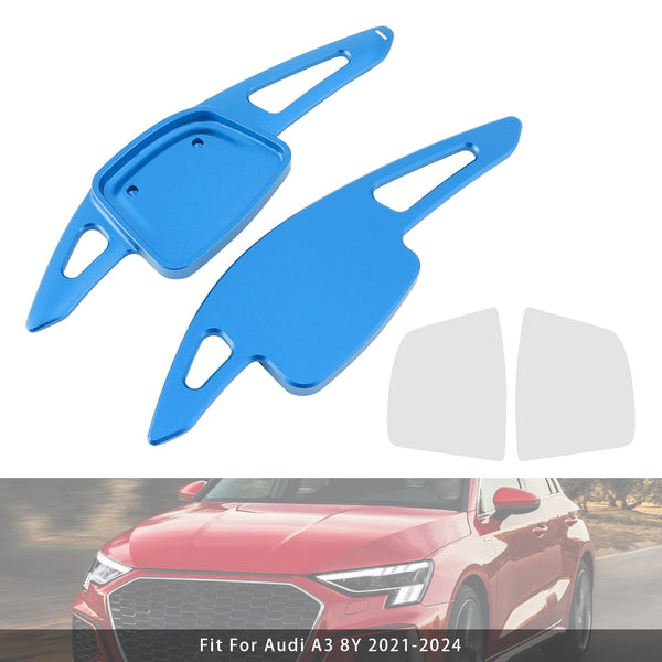 Carbon Look Steering Wheel Paddle Shifter Extension For Audi A3 A4 A6