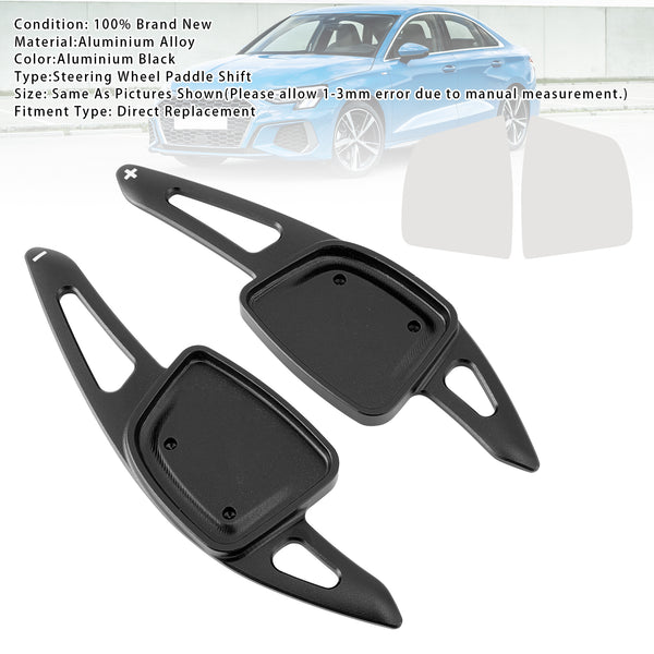 Carbon Look Steering Wheel Paddle Shifter Extension For Audi A3 A4 A6