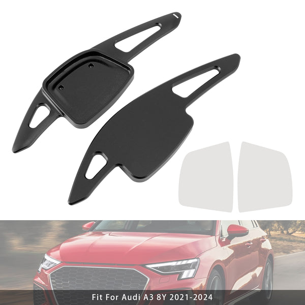 Carbon Look Steering Wheel Paddle Shifter Extension For Audi A3 A4 A6