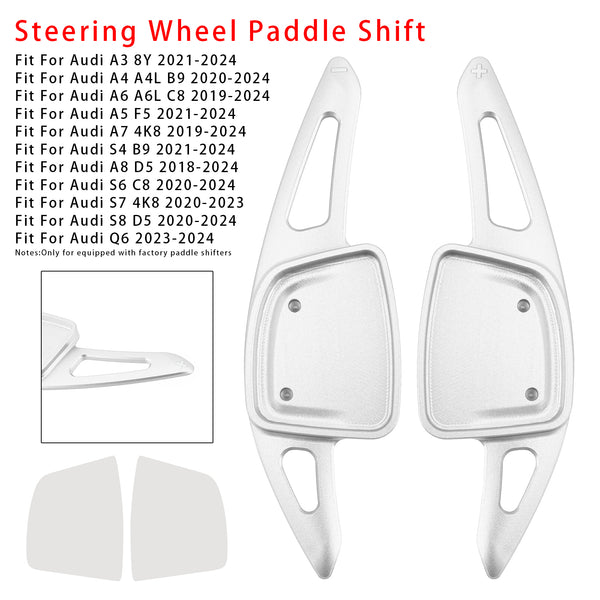 Carbon Look Steering Wheel Paddle Shifter Extension For Audi A3 A4 A6
