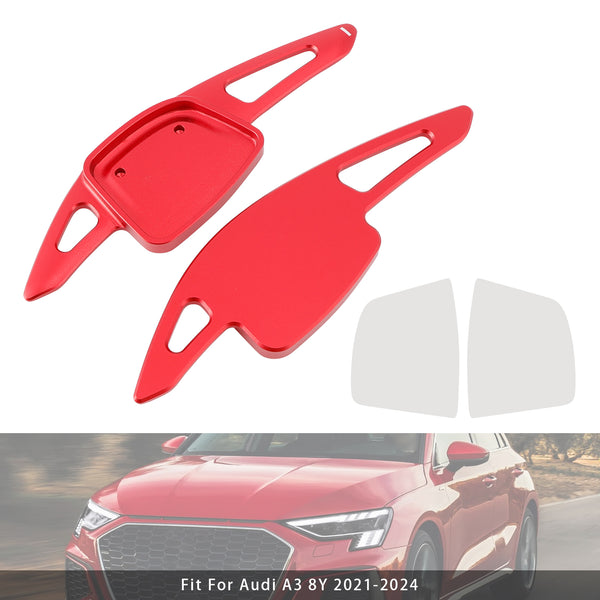 Carbon Look Steering Wheel Paddle Shifter Extension For Audi A3 A4 A6