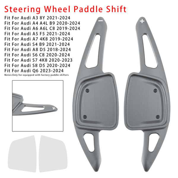 Carbon Look Steering Wheel Paddle Shifter Extension For Audi A3 A4 A6