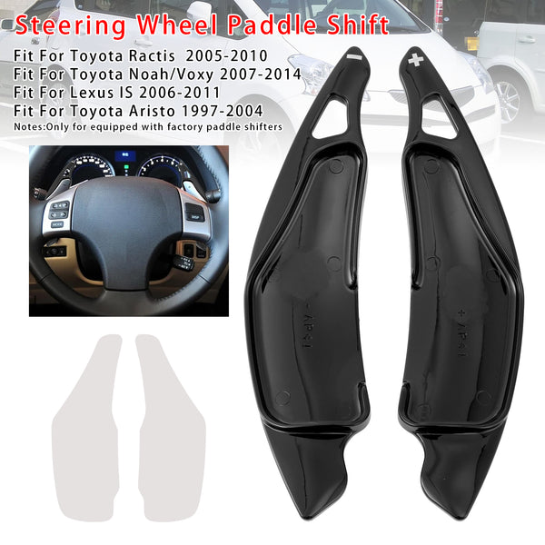 Carbon Look Steering Wheel Paddle Shifter Extension For Toyota Ractis Lexus