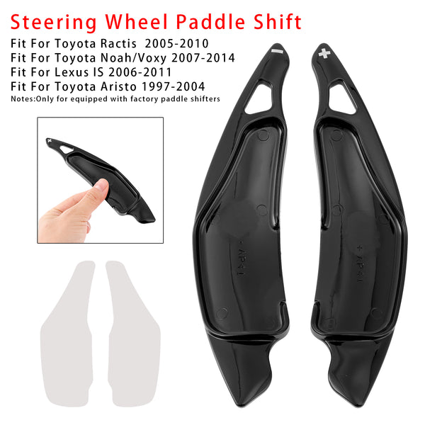 Carbon Look Steering Wheel Paddle Shifter Extension For Toyota Ractis Lexus
