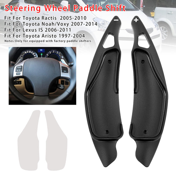 Carbon Look Steering Wheel Paddle Shifter Extension For Toyota Ractis Lexus