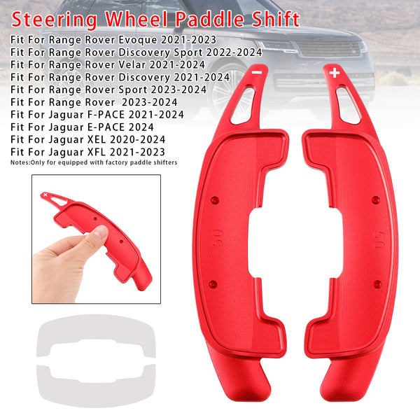 Steering Wheel Paddle Shifter Extension For Range Rover Jaguar Aluminium Blue