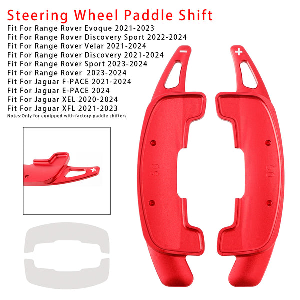 Steering Wheel Paddle Shifter Extension For Range Rover Jaguar Aluminium Blue