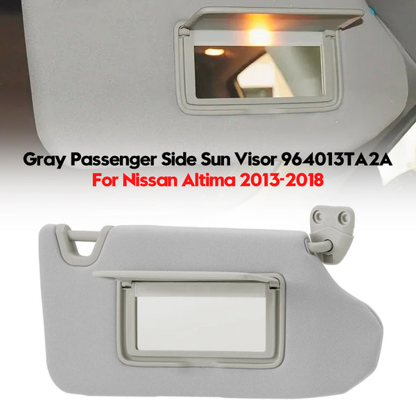 Gray Left Side Sun Visor 964013TA2A For Nissan Altima 2013-2018