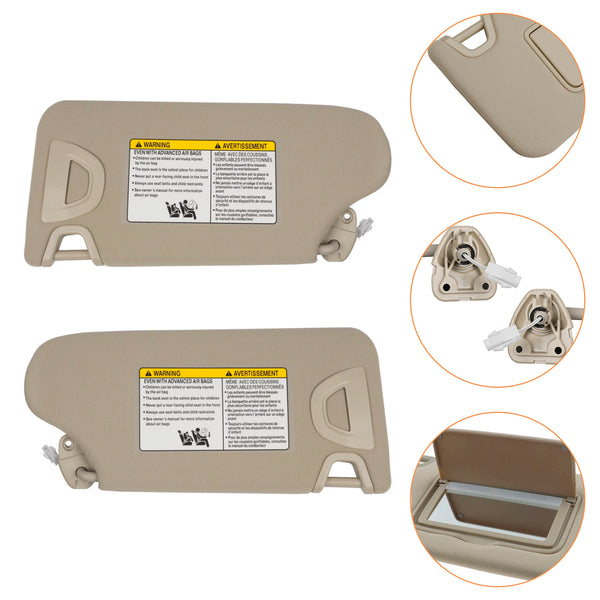 Beige Driver Side Sun Visor 964013TA2A For Nissan Altima 2013-2018