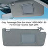 Gray Left Side Sun Visor 74320-04181-B1 For Toyota Tacoma 2005-2015