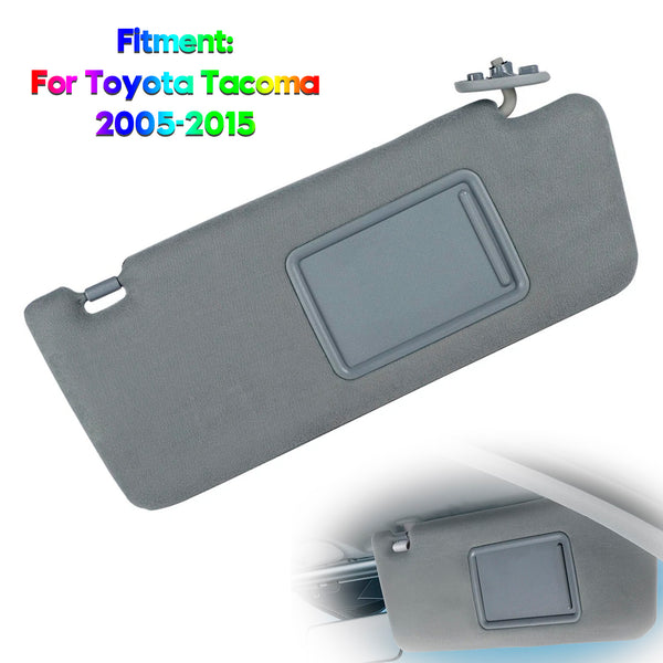 Gray Left Side Sun Visor 74320-04181-B1 For Toyota Tacoma 2005-2015