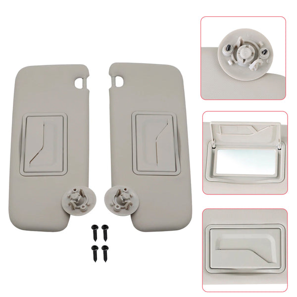 Gray Left Side Sun Visor 42478247 For Chevrolet Sonic 2012-2019