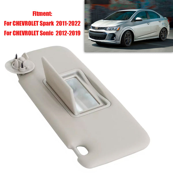 Gray Left Side Sun Visor 42478247 For Chevrolet Sonic 2012-2019