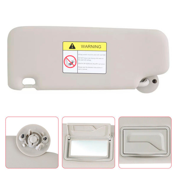 Gray Left Side Sun Visor 42478247 For Chevrolet Sonic 2012-2019