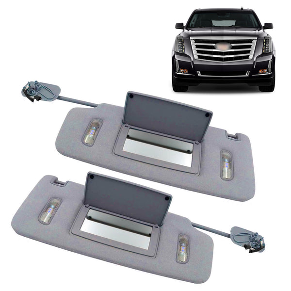 Gray Left Side Sun Visor 22870346 For Chevrolet GMC 2015-2019