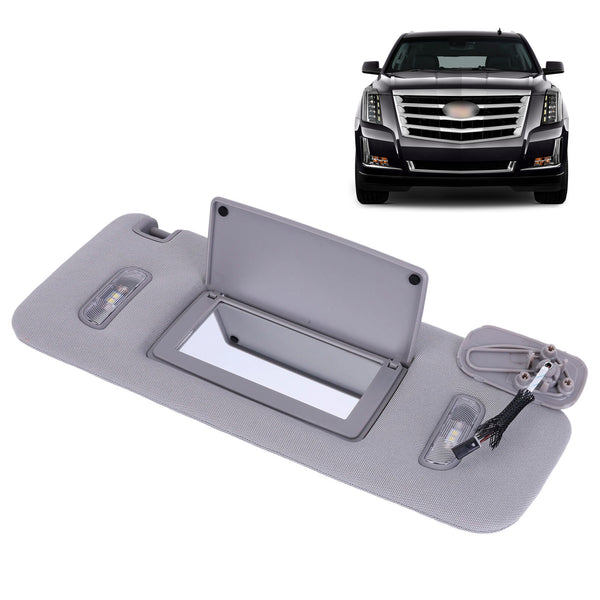 Gray Left Side Sun Visor 22870346 For Chevrolet GMC 2015-2019