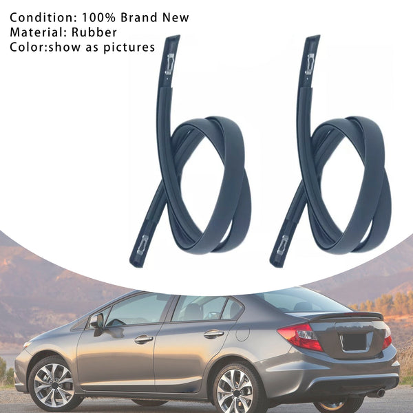 2012-2015 Honda Civic 4 Doors Civic Sedan 2PCS Roof Drip Molding Trim Left & Right Side 74316-TR0-A01 74306-TR0-A01Rubber Generic