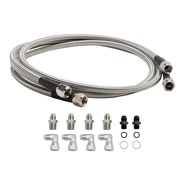 For Automatic Transmission Cooler Lines Kit 6-AN Hose Line Kit GM 4L60E 4L65E Generic