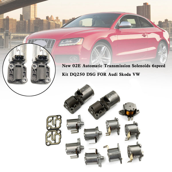 DQ250 DSG New 02E Automatic Transmission Solenoids 6speed Kit Audi Skoda VW Generic