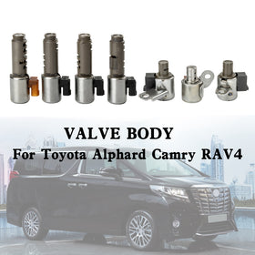 2005-2016 TOYOTA RAV4 5 SP F/4WD 3.5L Transmission Solenoids Valve Kit U150 U151 U250 U151E U250E K14879E K57958P Generic