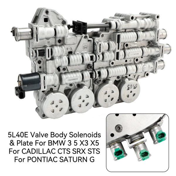 2001-2007 Cadillac CTS 2.6L/2.8L/3.2L/3.6L 5L40E Valve Body Solenoids & Plate P1347406 Generic